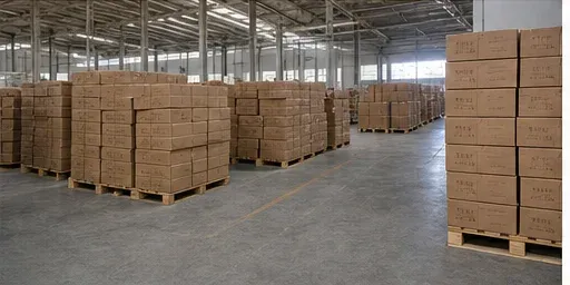 Warehouse for finished wooden products and export cartons