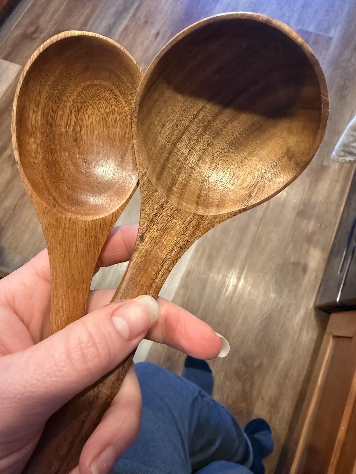 10 Pc Teak Wood Utensil Set - Nonstick Safe & Heat Resistant - 4