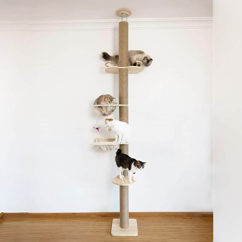 Multi-Level Cat Tree with Scratching Post