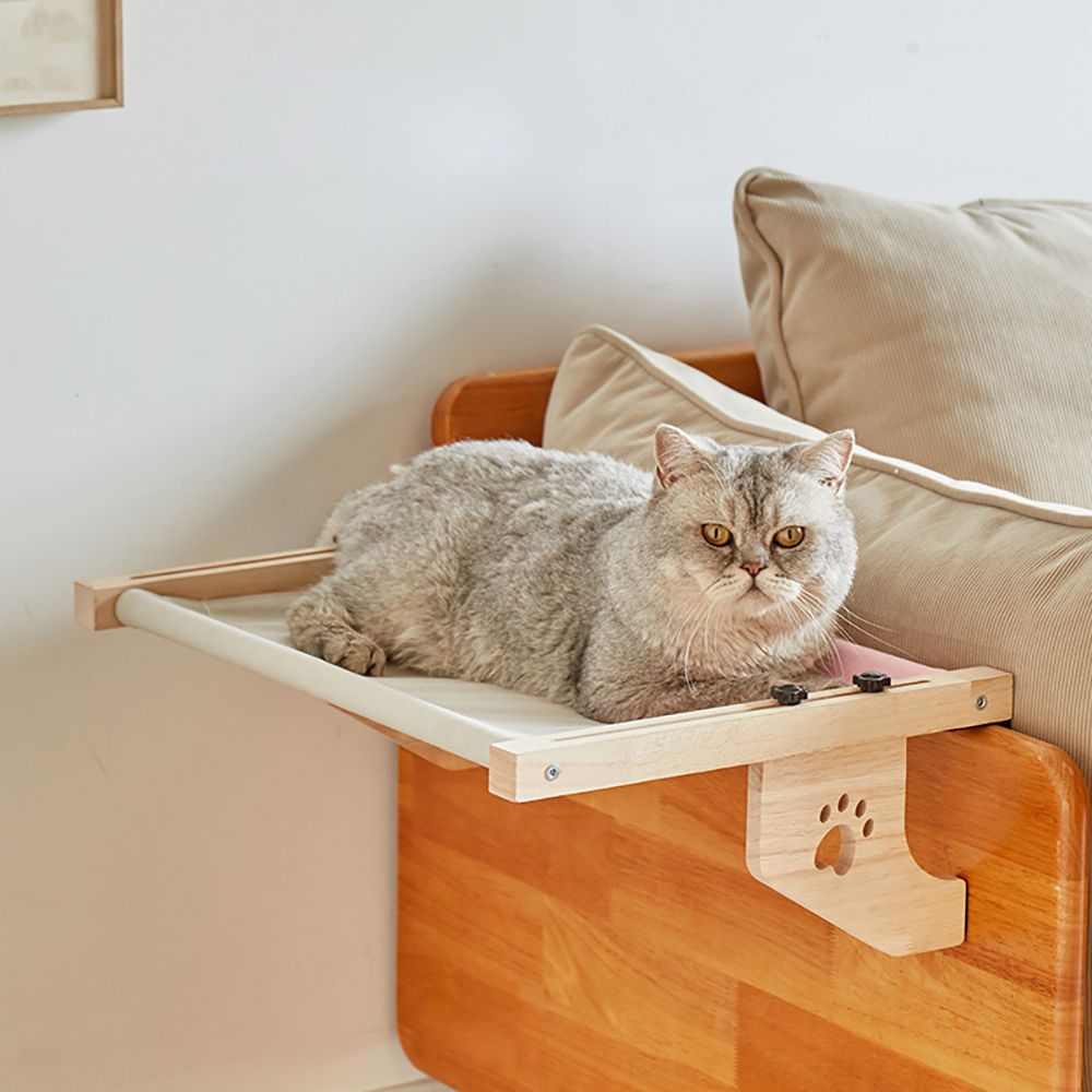 Couch-Mounted Cat Shelf