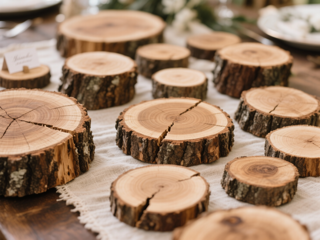 Natural Wood Slices for Wedding Decor - 2