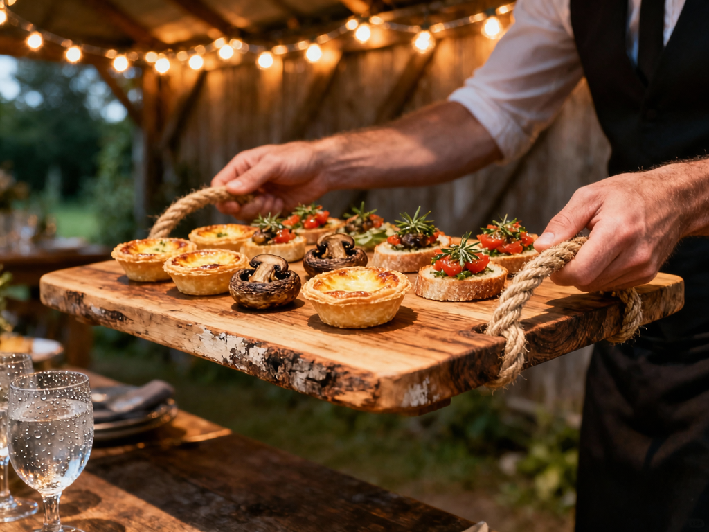 Wooden Serving Tray for Events