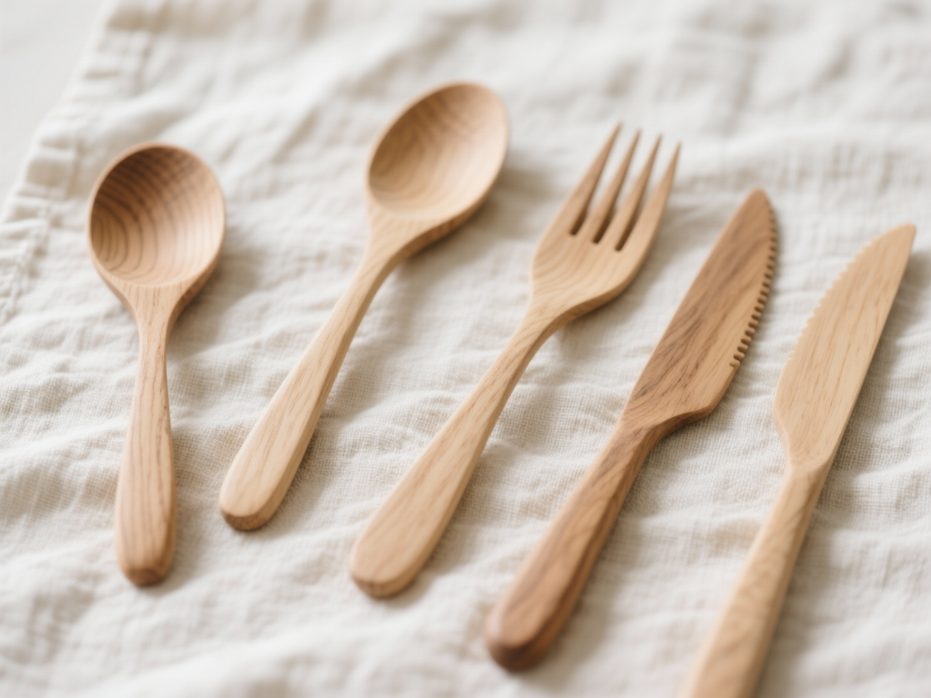 Wooden Utensil Set for Catering - 2