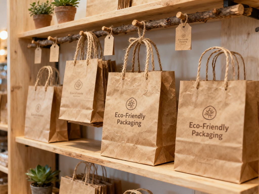 Kraft Paper Gift Bags Set - 3