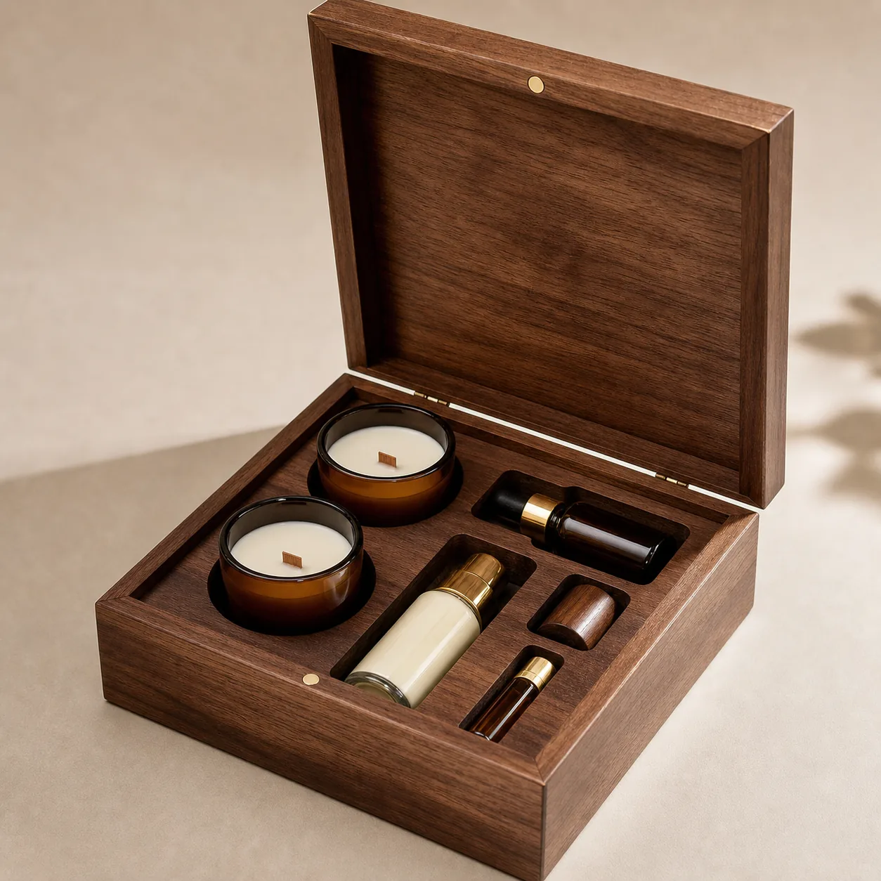 Wooden Gift Box with Magnetic Lid