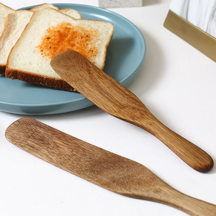 4 piece acacia wood spatula cooking utensil set for nonstick cookware 4