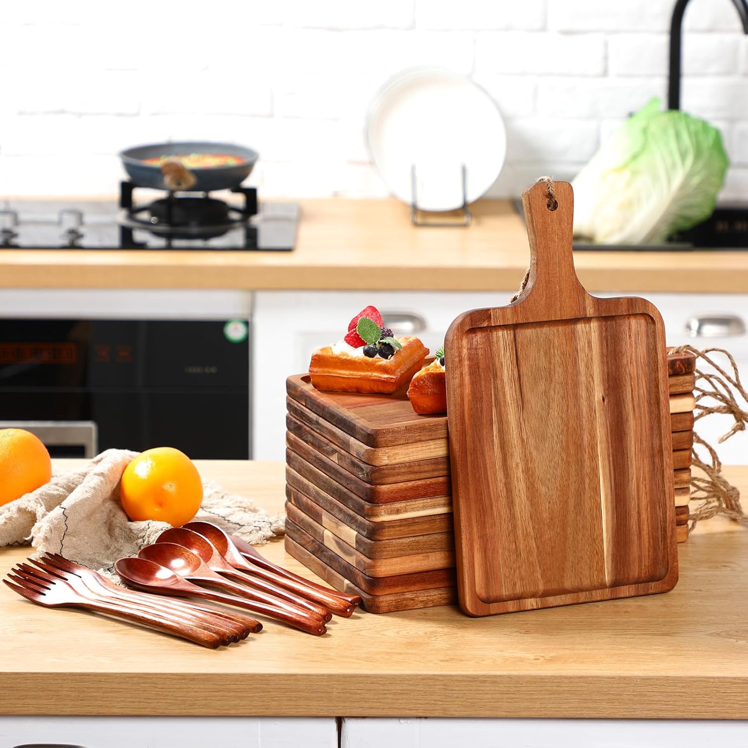 Extra Large Acacia Wood Butcher Block Cutting Board