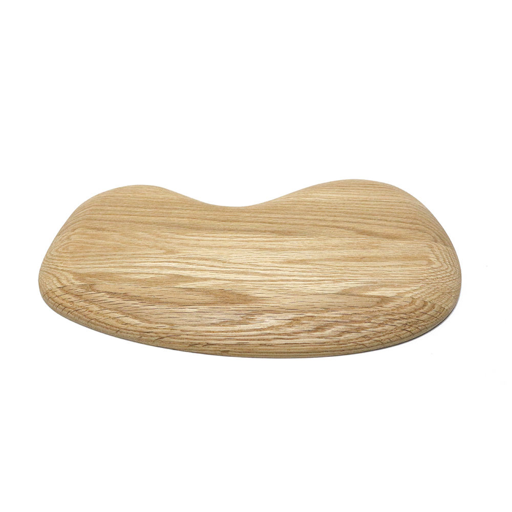 pebble shape solid white oak cutting board for fruit cheese deli and kitchen serving 2