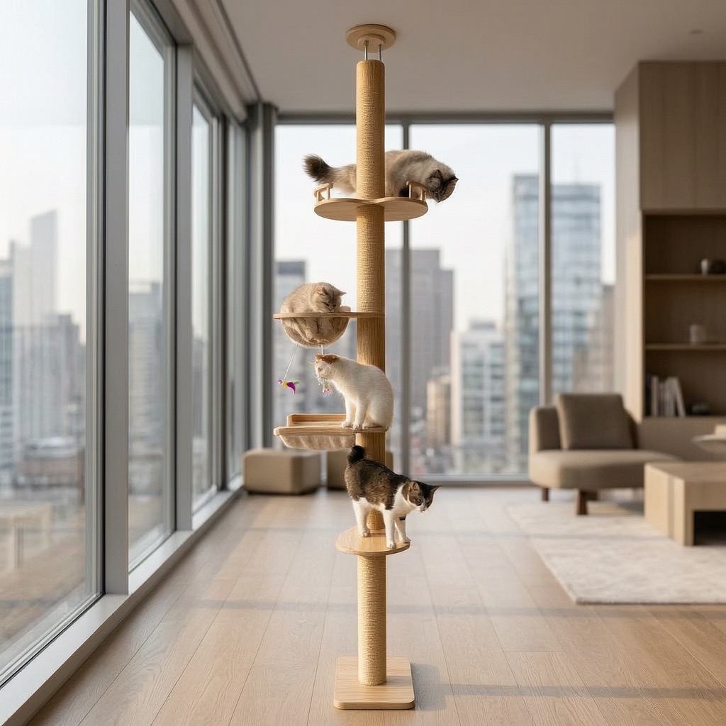 Multi-Level Cat Tree with Scratching Post - 3