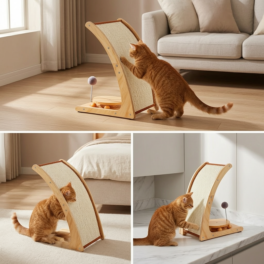 Cat Toy with Spring and Transparent Ball - 2