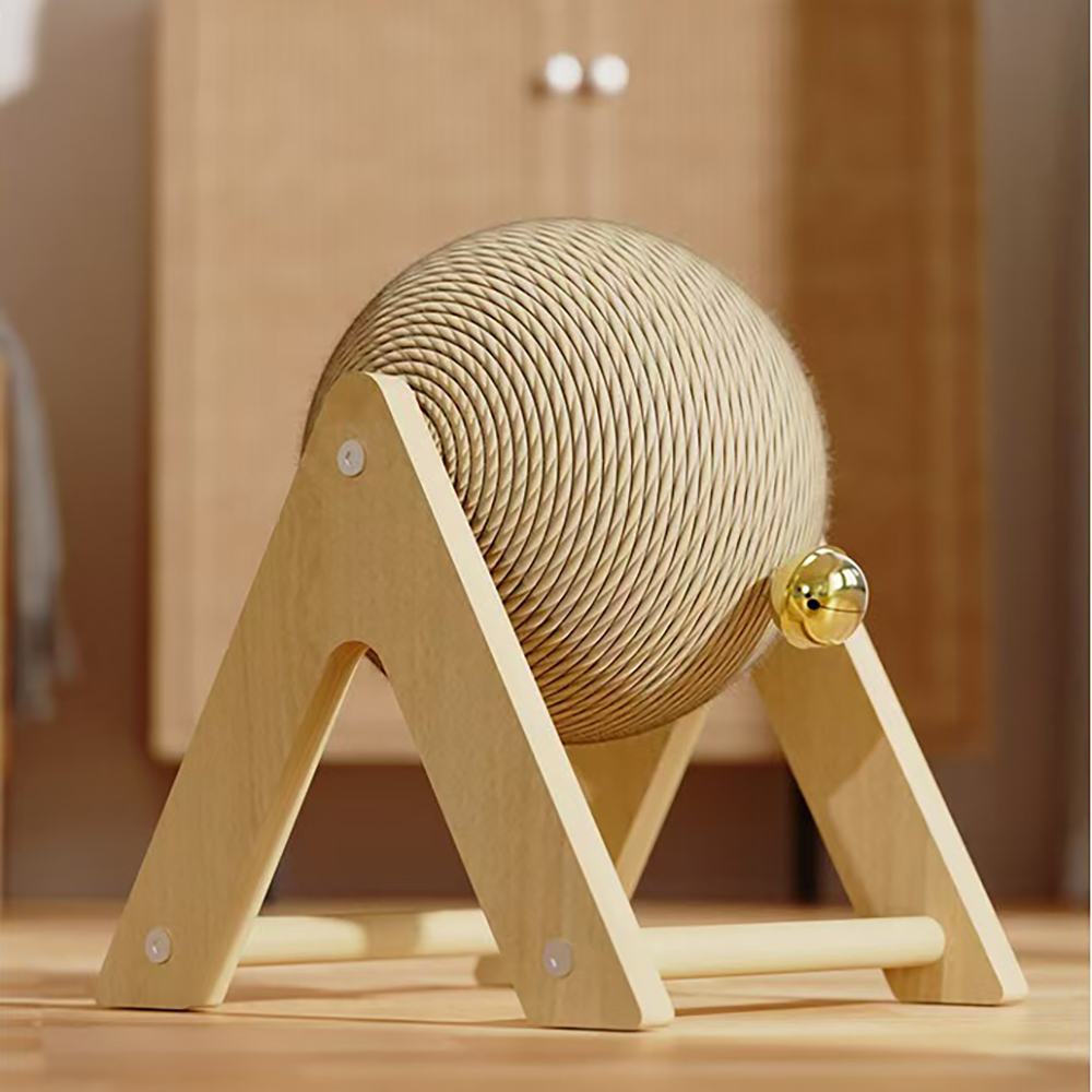 Scratching Post with Rope Ball and Bell - 3