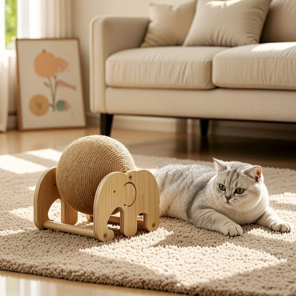 Wall-Mounted Pet Shelves with Bowls - 2