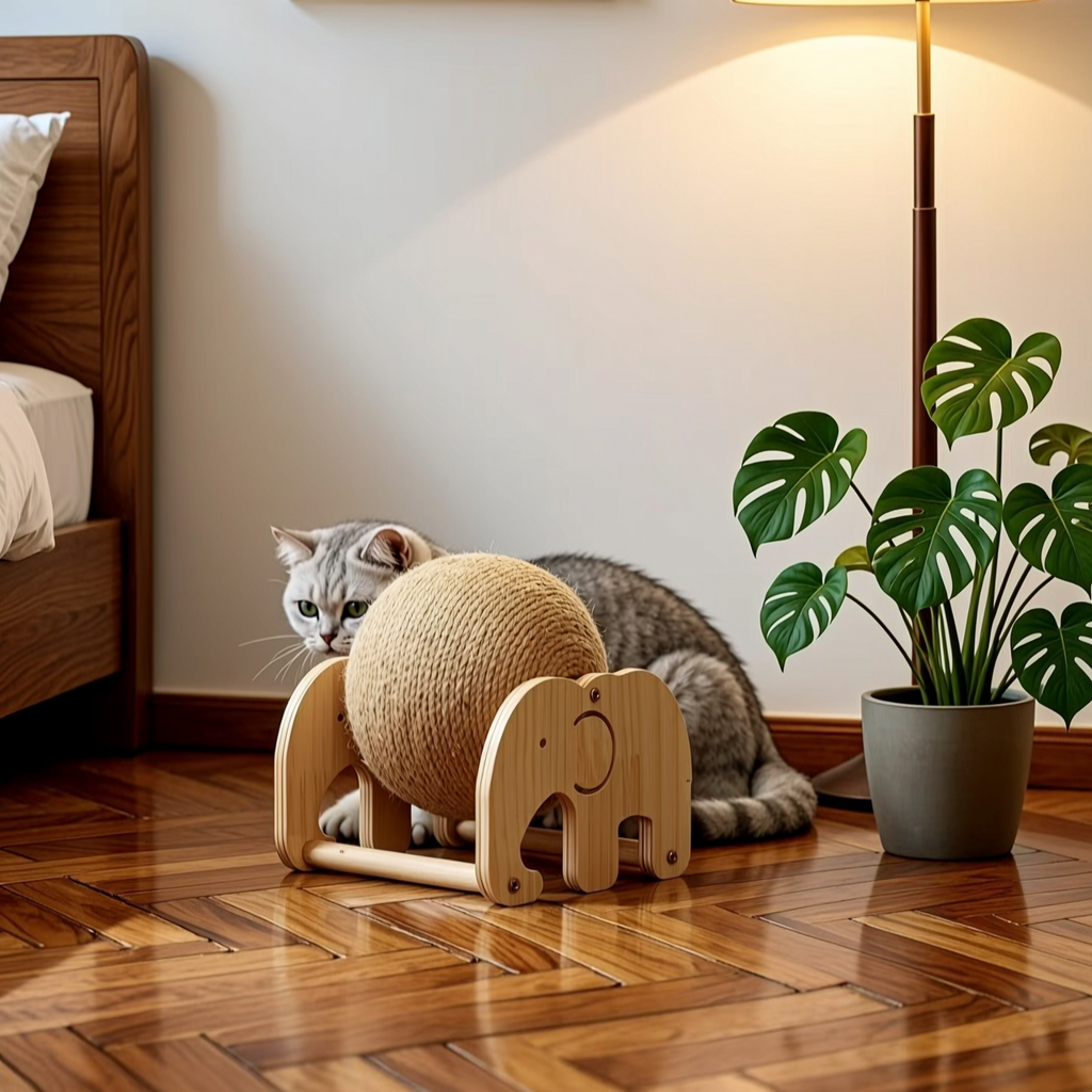 Wall-Mounted Pet Shelves with Bowls - 3