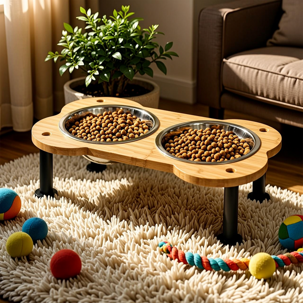 Bone-Shaped Elevated Pet Feeder - 3