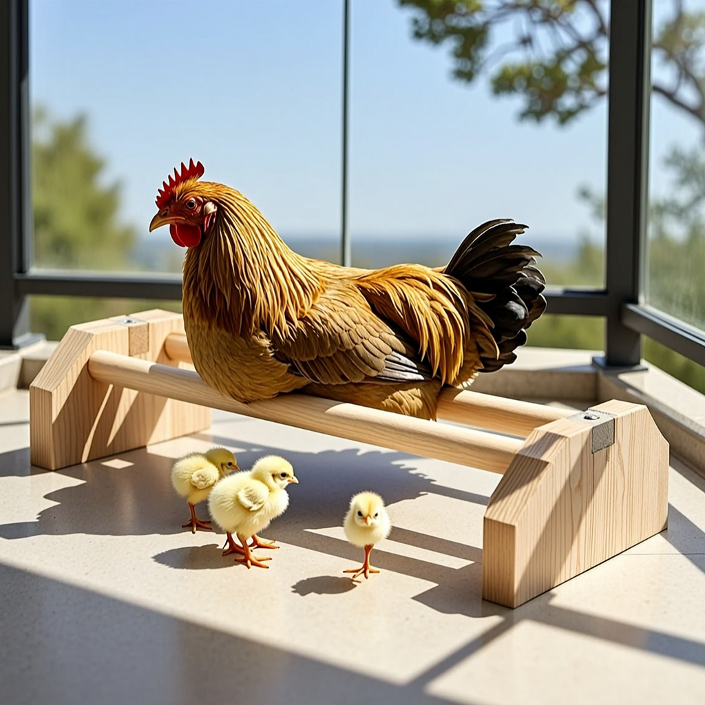 Wooden Poultry Perch - 4