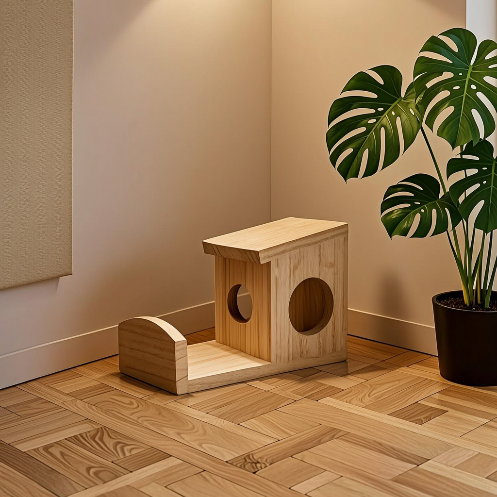 Wooden Squirrel Feeder - 3