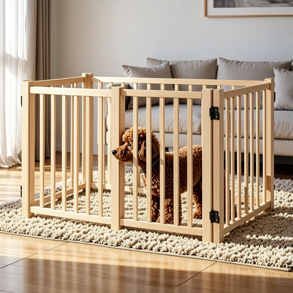 Wooden Pet Playpen - 2