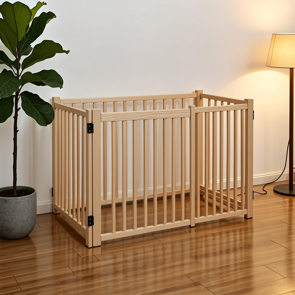 Wooden Pet Playpen - 3