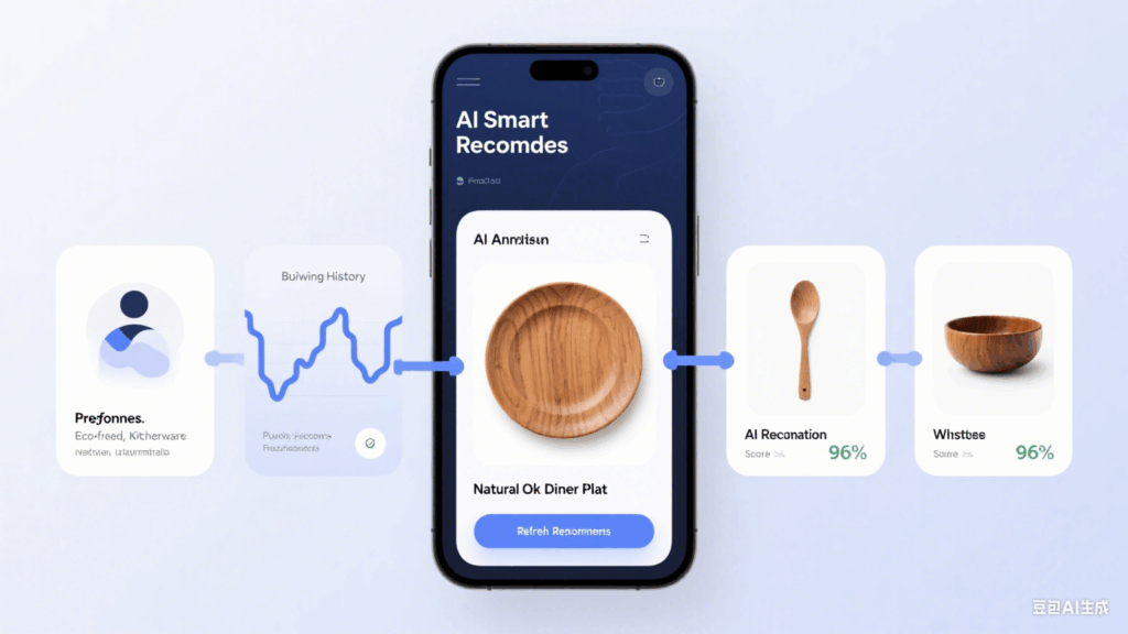 AI recommended wooden tableware