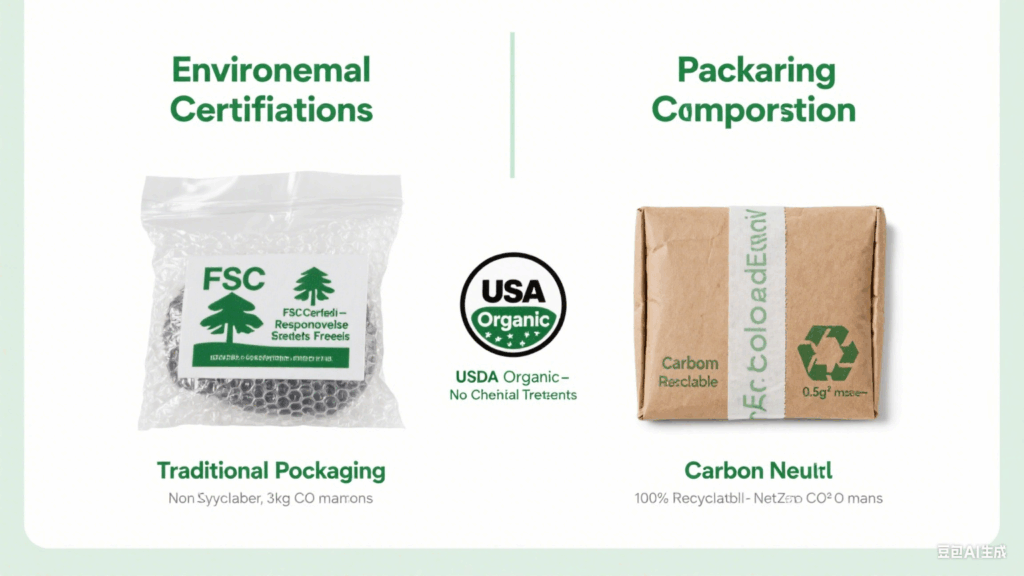 Wooden dinner plate environmental certification